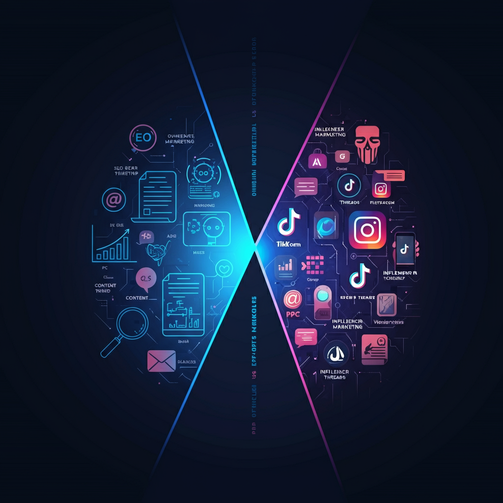 Digital Marketing vs Social Media Marketing A 2025 Comparison